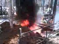 Пожар на усольском кладбище