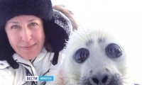 Туристы спасли детёныша нерпы на Байкале