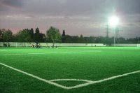 Новое футбольное поле с искусственным покрытием в Усолье готовится к сертификации 