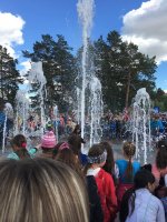 Первый фонтан открыли в посёлке Белореченский Усольского района