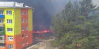 Полностью сгорел дачный поселок в Усольском районе