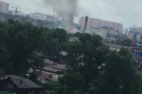 В Иркутске на улице Култукская произошел пожар