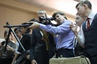 В Иркутске проведен «Урок мужества» совмещенный с выставкой военного обмундирования и оружия