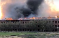 Здание бывшей школы сгорело в Тулуне
